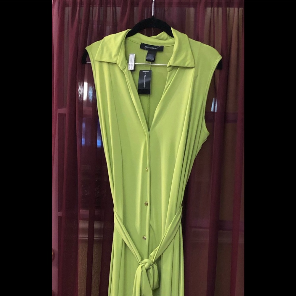 SLEEVELESS BUTTON DRESS - Picture 2 of 4